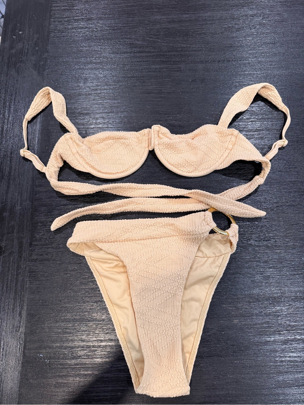 Monday Swimwear Neutral Beige Bikini Set
